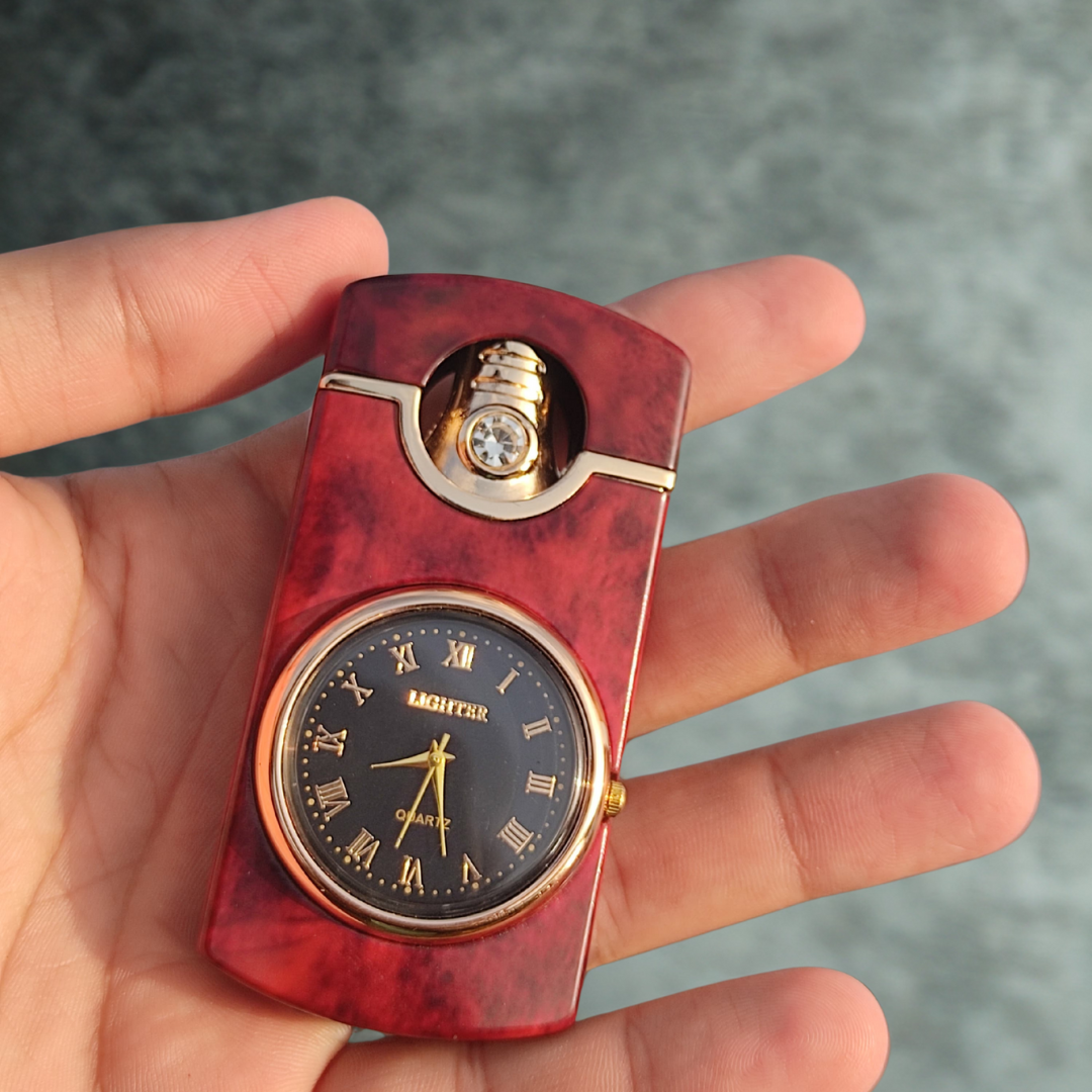Multifunction Jet Torch Lighter With Watch