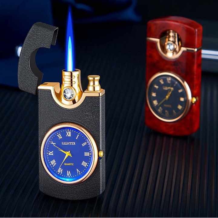 Multifunction Jet Torch Lighter With Watch