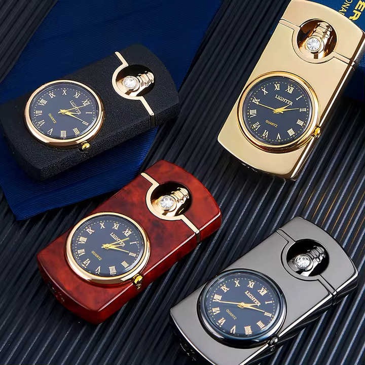 Multifunction Jet Torch Lighter With Watch